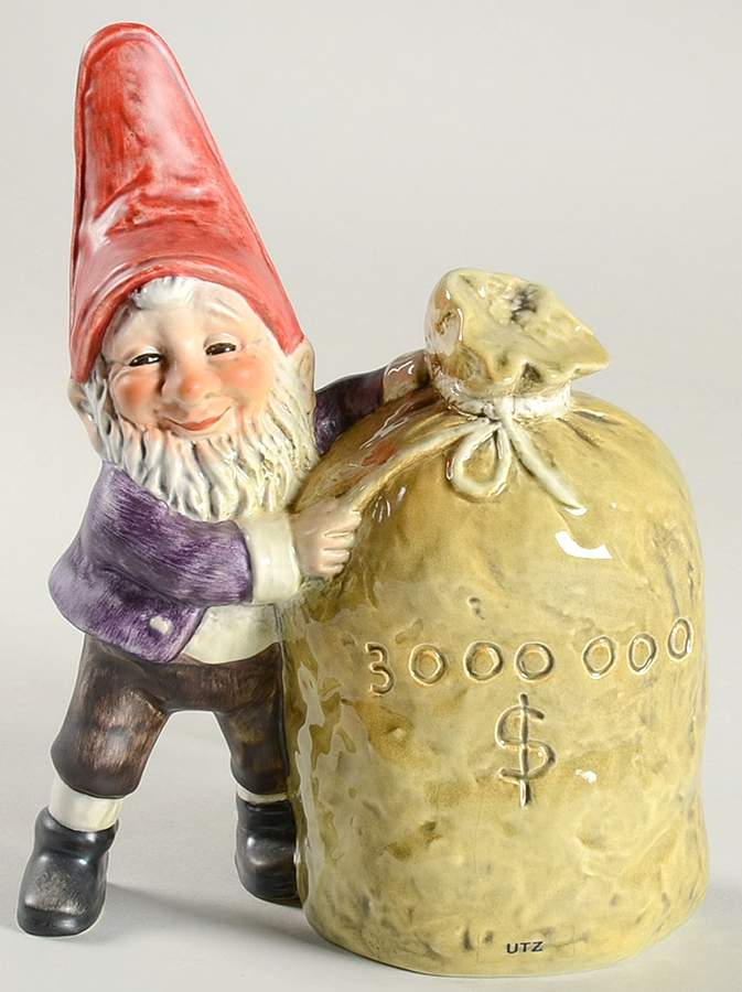 Co Boys Utz Money Bank- With Key - No Box by Goebel-1