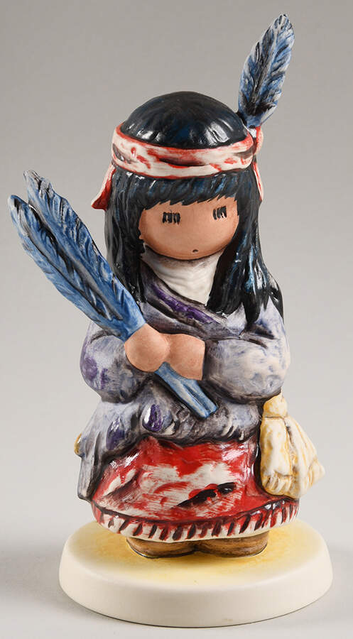 De Grazia Figurines Young Feather Dancer - Boxed by Goebel-1