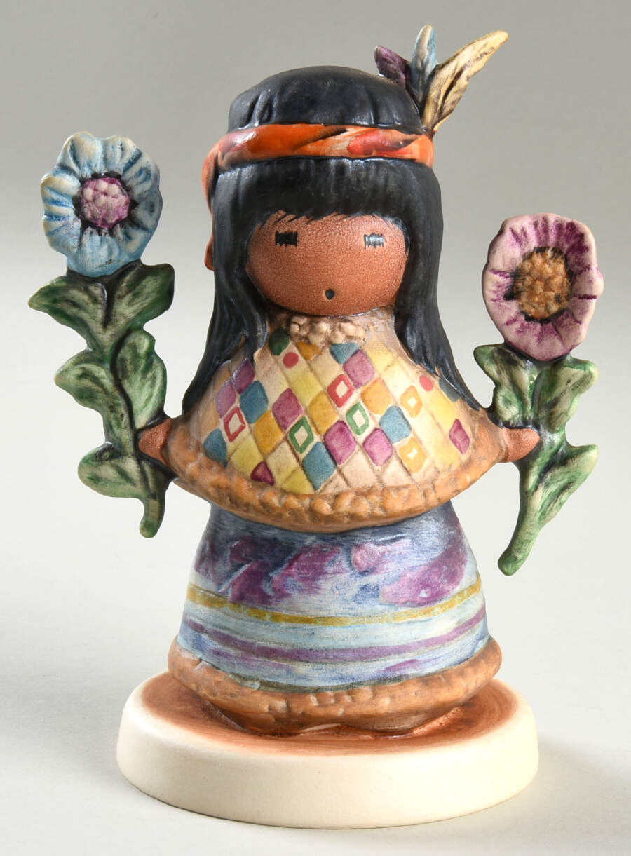De Grazia Figurines Little Cocopah Indian - Boxed by Goebel-1