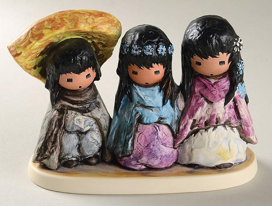 De Grazia Figurines Wee Three - Boxed by Goebel-1