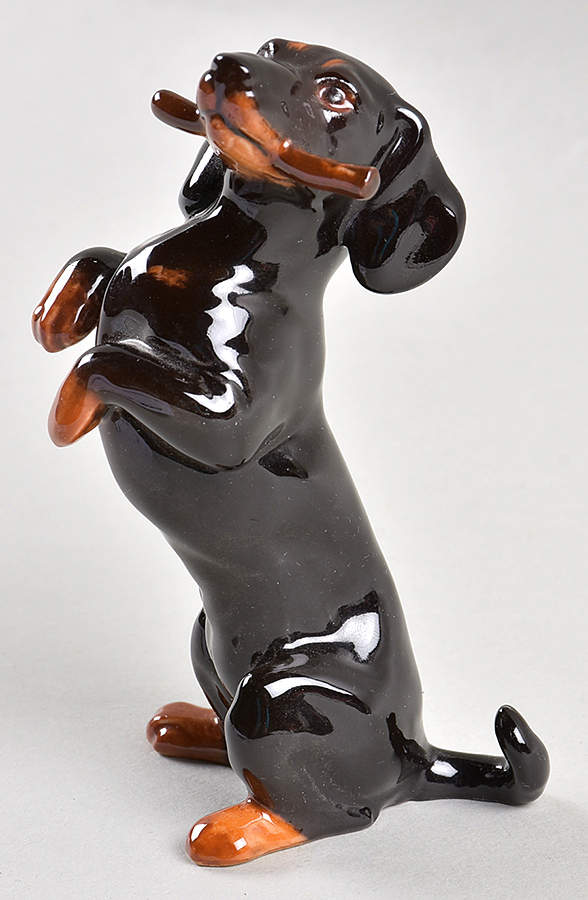 Dogs Dachshund With Stick - No Box by Goebel-1