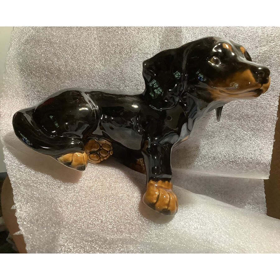 Dogs Dachshund-Black - No Box by Goebel-1