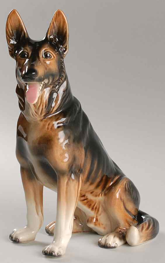 Dogs German Shepherd Sitting - No Box by Goebel-1
