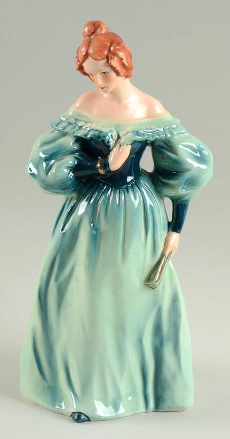 Fashions On Parade Demure Elegance-All Green Dress - Boxed by Goebel-1