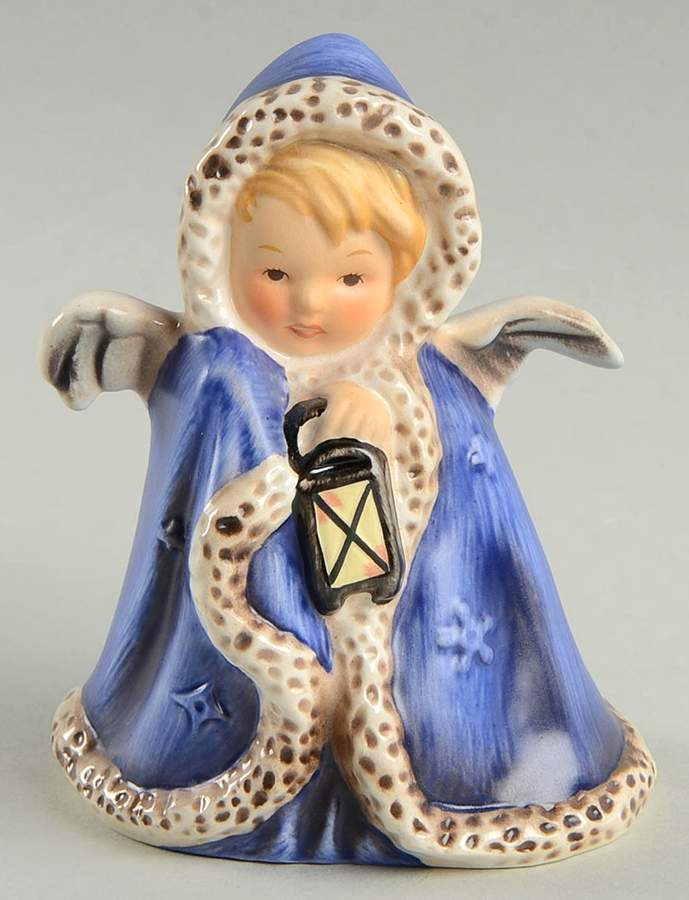 Janet Robson Figurines Angel With Lantern-Blue-Blonde - Boxed by Goebel-1