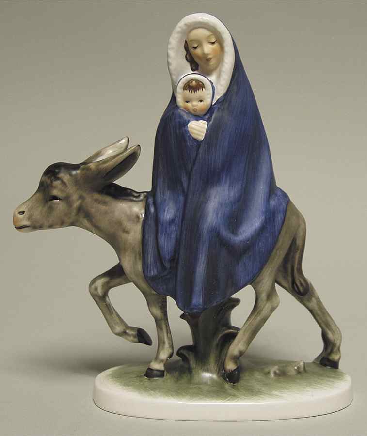 Janet Robson Figurines Flight Into Egypt-Mary & Child  - No Box by Goebel-1