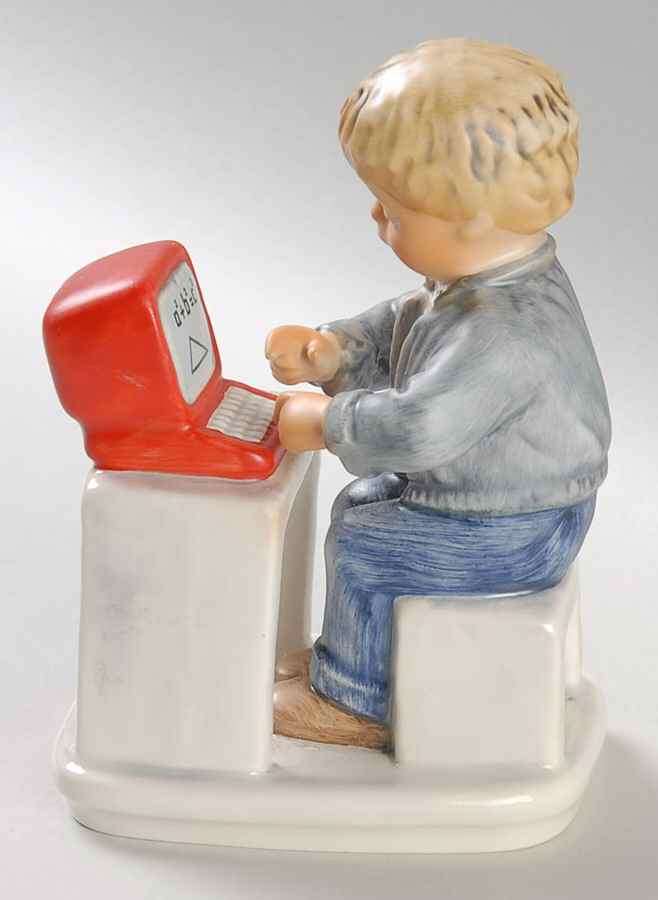 Today's Children Boy With Home Computer - No Box by Goebel-1