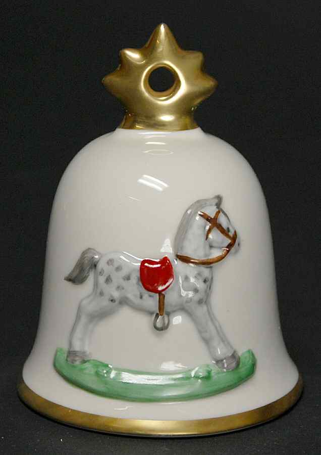 Annual Christmas Bell Rocking Horse - No Box by Goebel-1