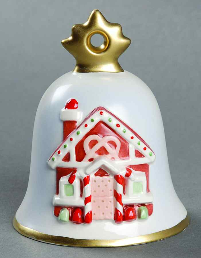 Annual Christmas Bell Gingerbread House - No Box by Goebel-1