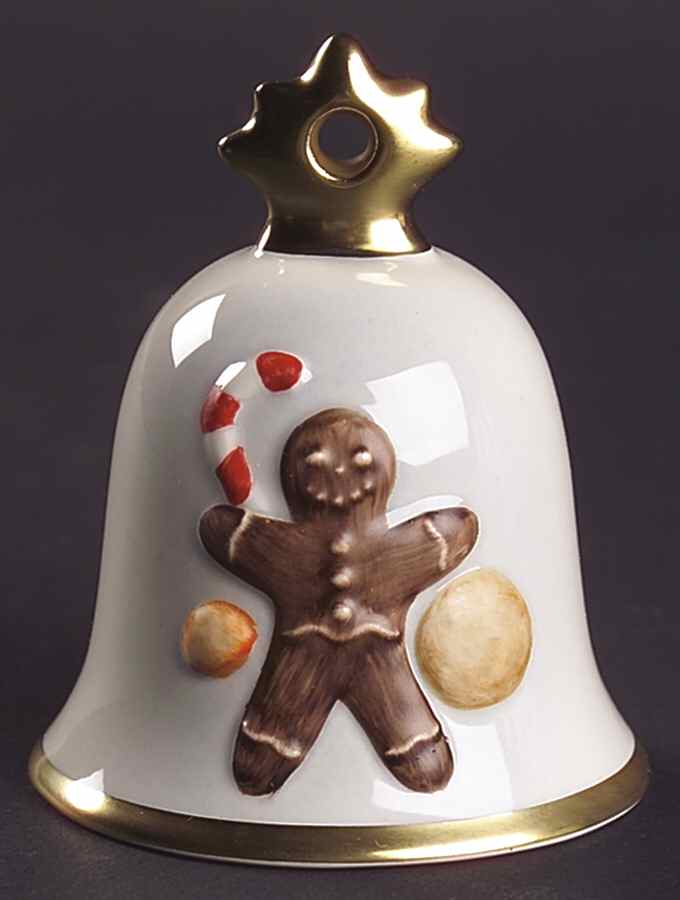 Annual Christmas Bell Gingerbread Man - Boxed by Goebel-1