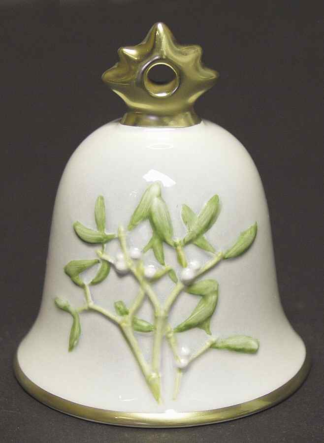 Annual Christmas Bell Mistletoe - Boxed by Goebel-1