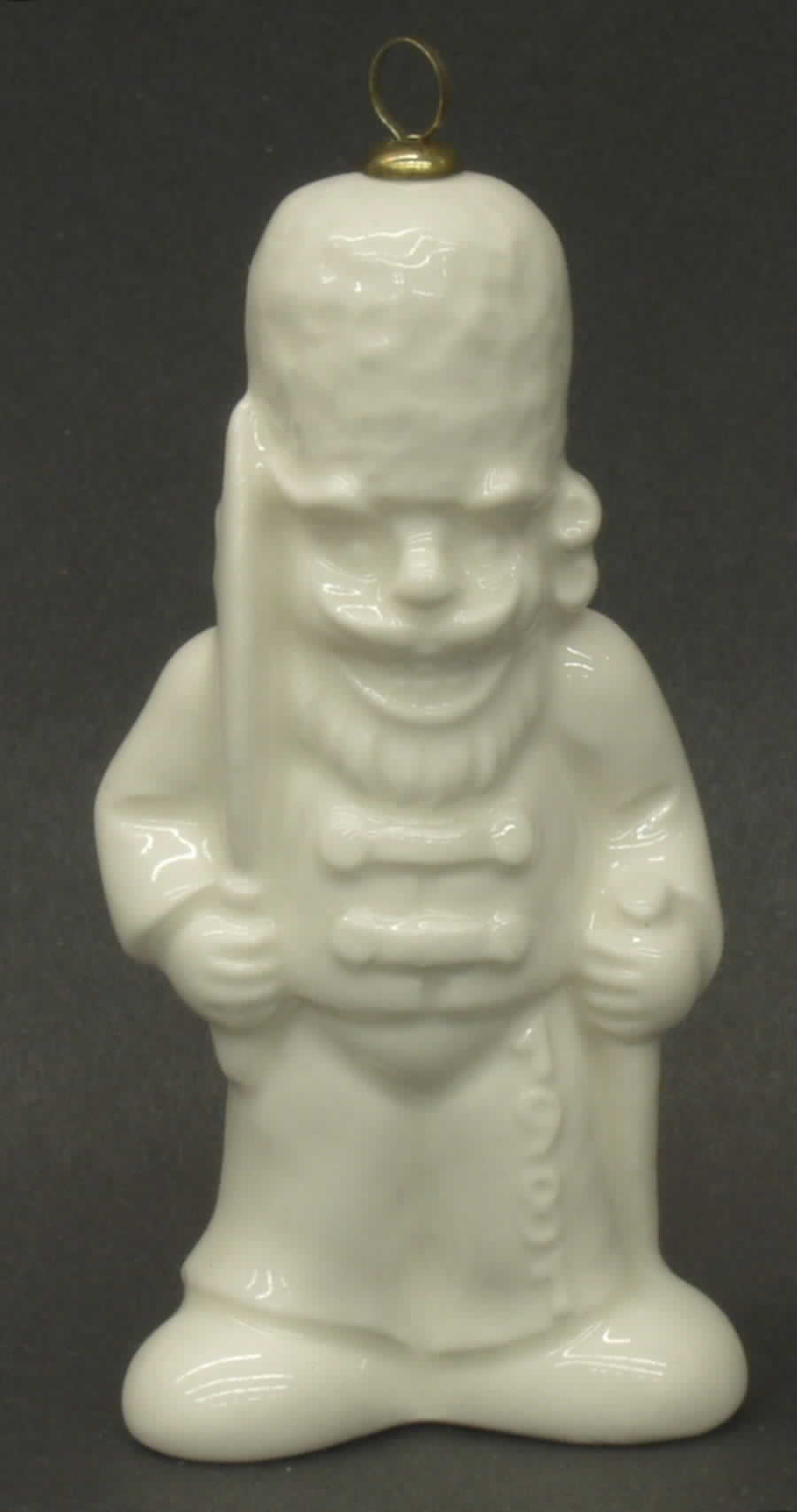 Annual Christmas Ornament-Porcelain Nutcracker-White - No Box by Goebel-1
