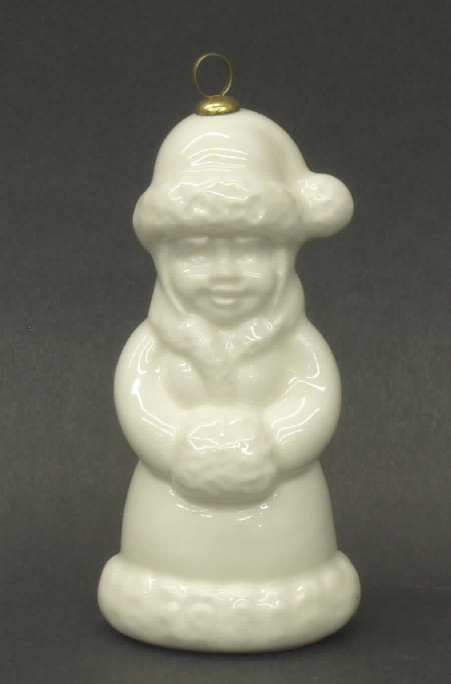 Annual Christmas Ornament-Porcelain Mrs. Santa-White - Boxed by Goebel-1