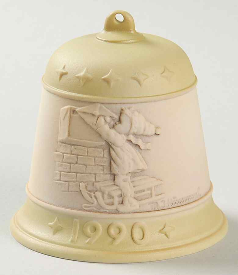 Hummel Annual Bell-Ornament-Series #1 Letter To Santa-Yellow - Boxed by Goebel-1