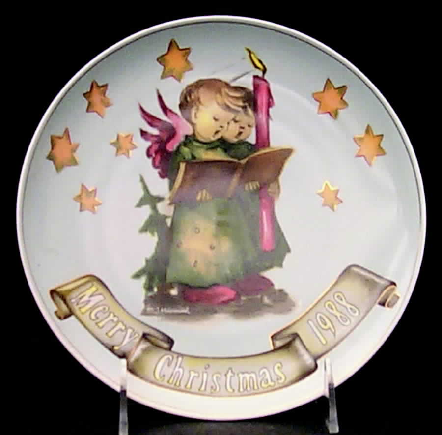 Hummel Christmas Plate Angel Duet - No Box by Goebel-1