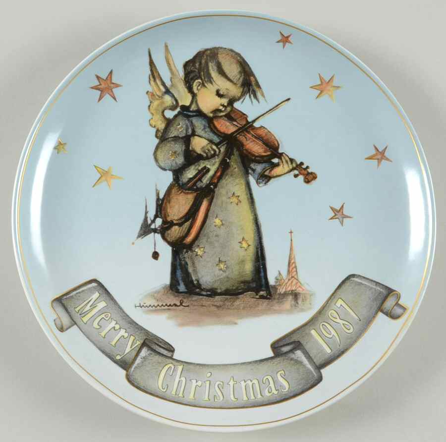 Hummel Christmas Plate Celestial Musician - No Box by Goebel-1