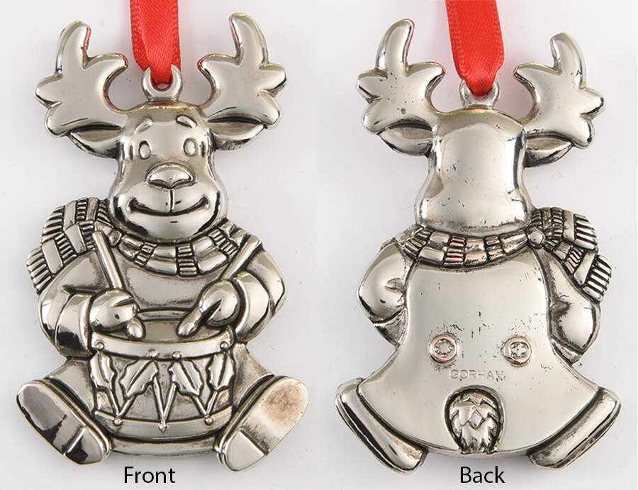 Gorham Ornaments Reindeer With Drum - No Box by Gorham Silver-1