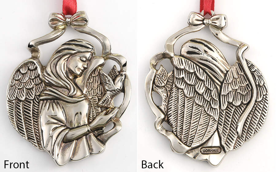 Gorham Ornaments Angel With Dove - No Box by Gorham Silver-1
