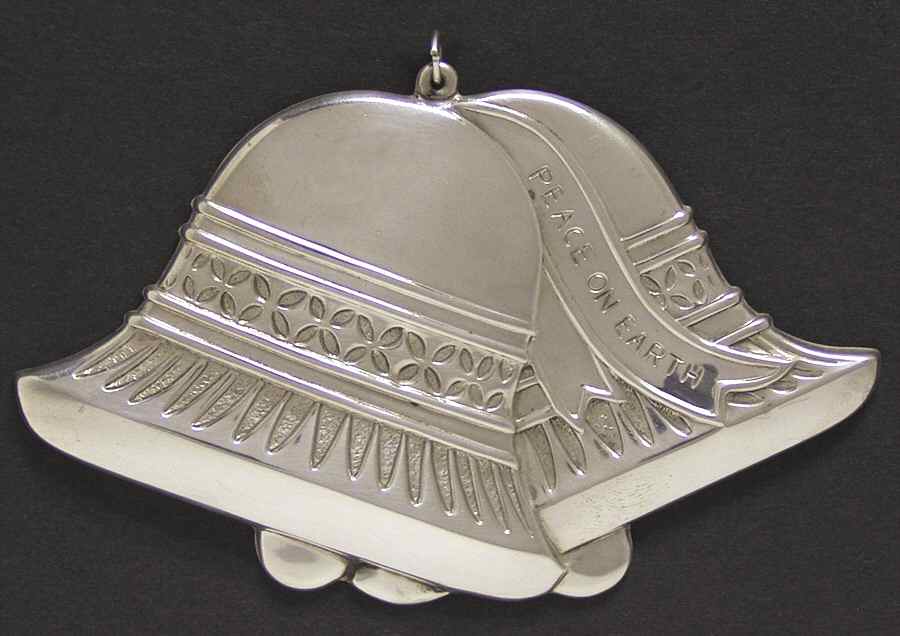 Frank Lewis Sterling Ornament Bells Of Peace - Boxed by Gorham Silver-1