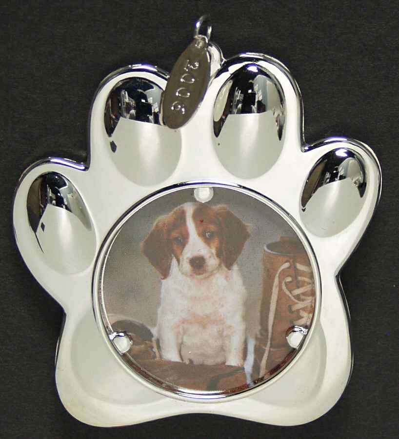 Silverplate Ornaments Puppy's First Christmas-2006 - No Box by Gorham Silver-1