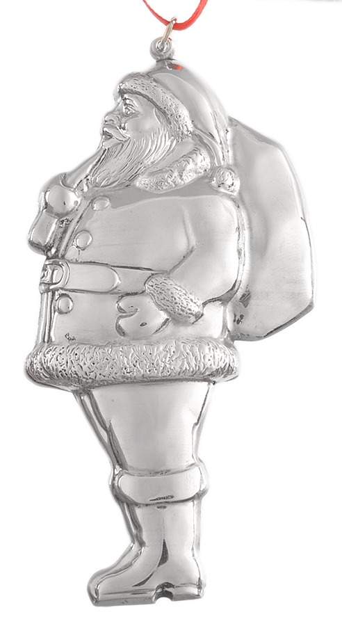Unlimited Series-Ornament Santa With His Pack - Boxed by Gorham Silver-1