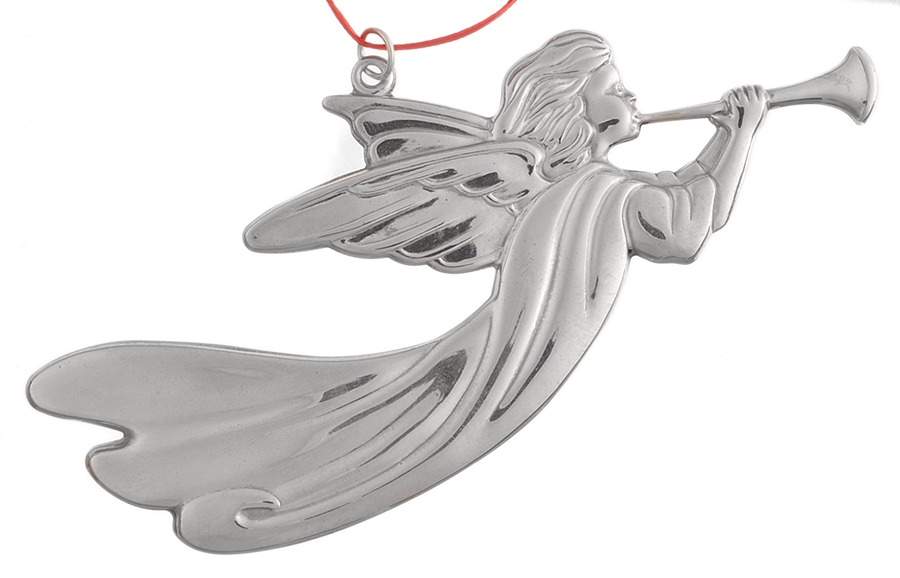 Unlimited Series-Ornament Angel With Trumpet - No Box by Gorham Silver-1