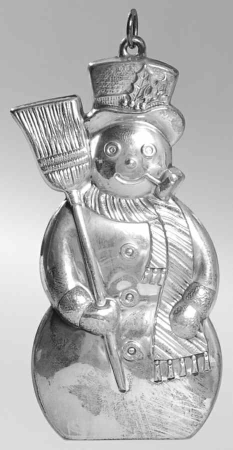 Unlimited Silverplate Ornament Snowman - Boxed by Gorham Silver-1
