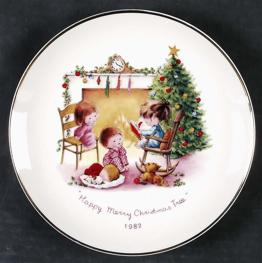 Moppets Christmas Plate Merry Christmas - Boxed by Gorham-1