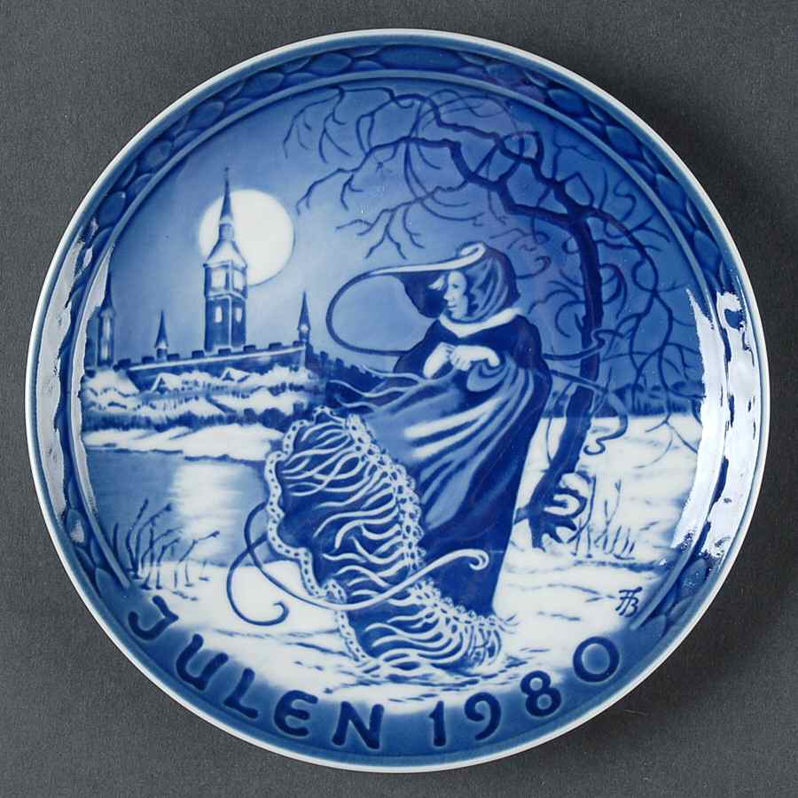 Grande Copenhagen Christmas Plate Snow Queen In The Tivoli - No Box by Grande Copenhagen-1