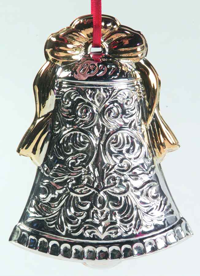 Annual Silverplate Ornament Bell - Boxed by Gorham Silver-1