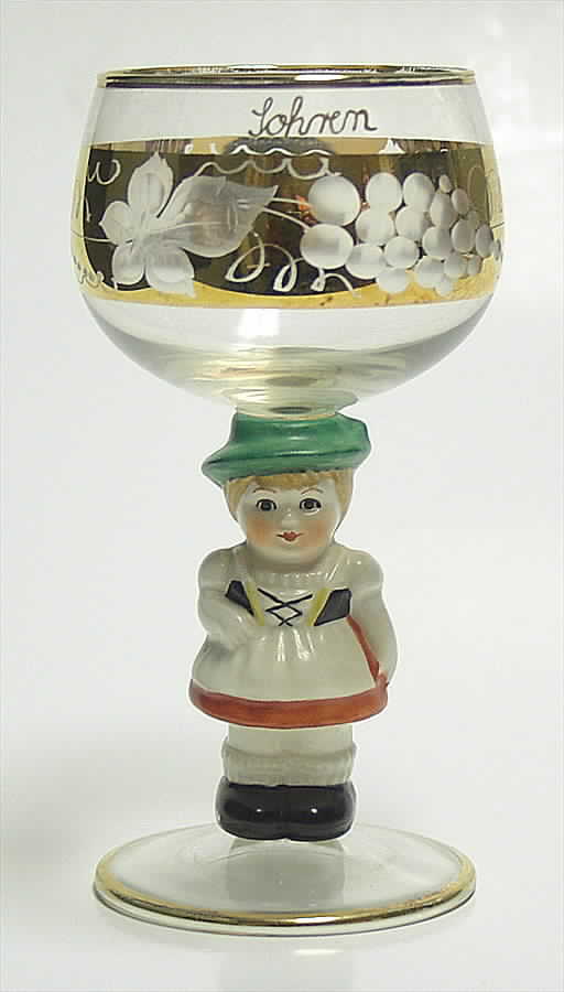 Goebel Figurine Stem Glassware Tyrolean Barvarian Girl - No Box by Goebel-1