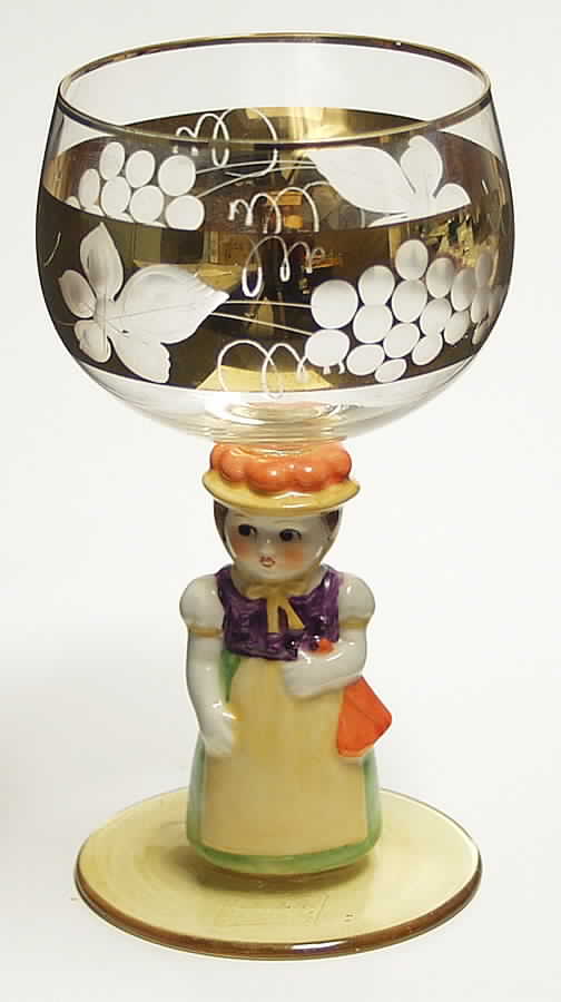 Goebel Figurine Stem Glassware Bavarian Woman - No Box by Goebel-1