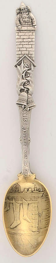 Twas The Night Before Christmas Stockings Were Hung - No Box by Gorham Silver-1