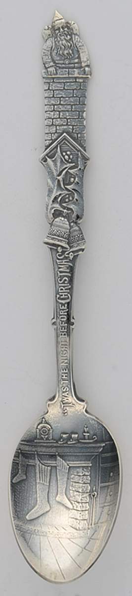Twas The Night Before Christmas Stockings Were Hung - No Box by Gorham Silver-1