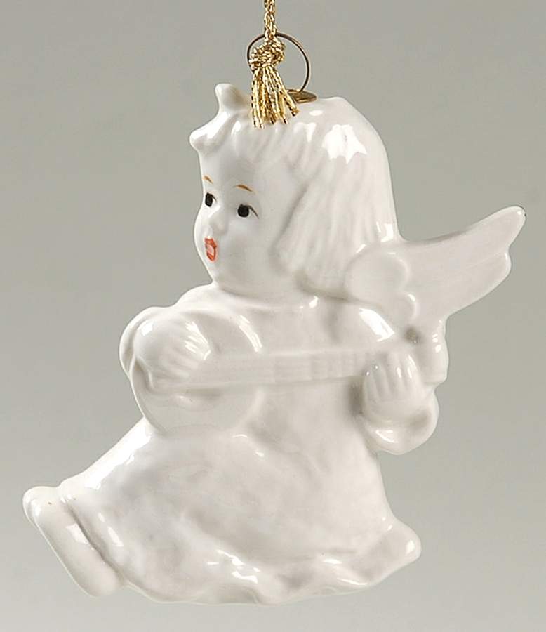 Angels of Christmas Angel With Lute-White - No Box by Goebel-1
