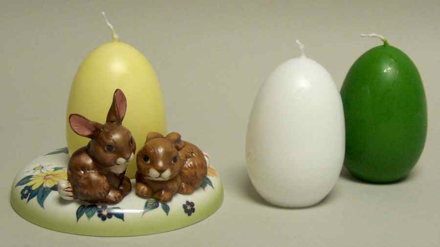 Easter Figurine-Goebel Easter Candleholder W/ Candles Set - Boxed by Goebel-1