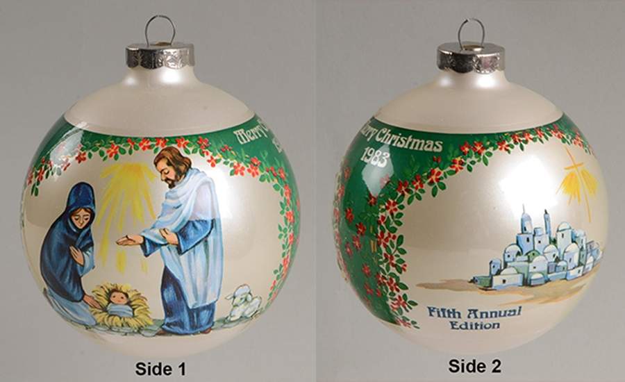 Janet Robson Christmas Ball-Ornament Holy Night - No Box by Goebel-1