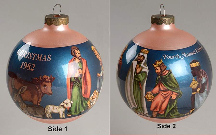 Janet Robson Christmas Ball-Ornament A King Is Born - Boxed by Goebel-1