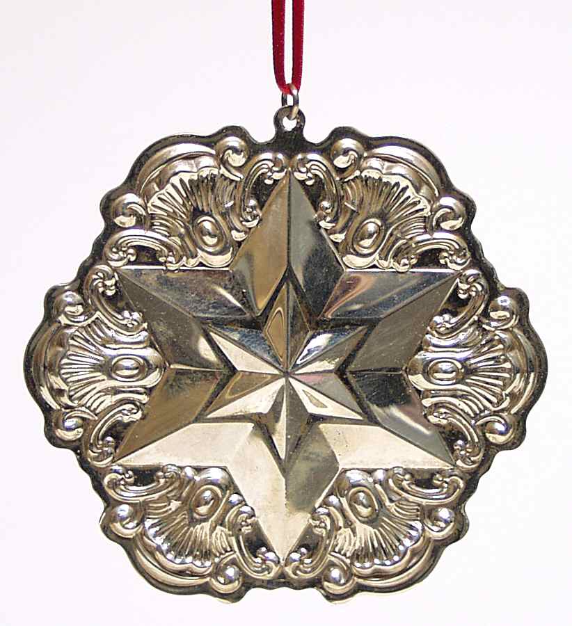 STERLING STAR ORNAMENT 2002 Strasbourg Star - No Box by Gorham Silver-1