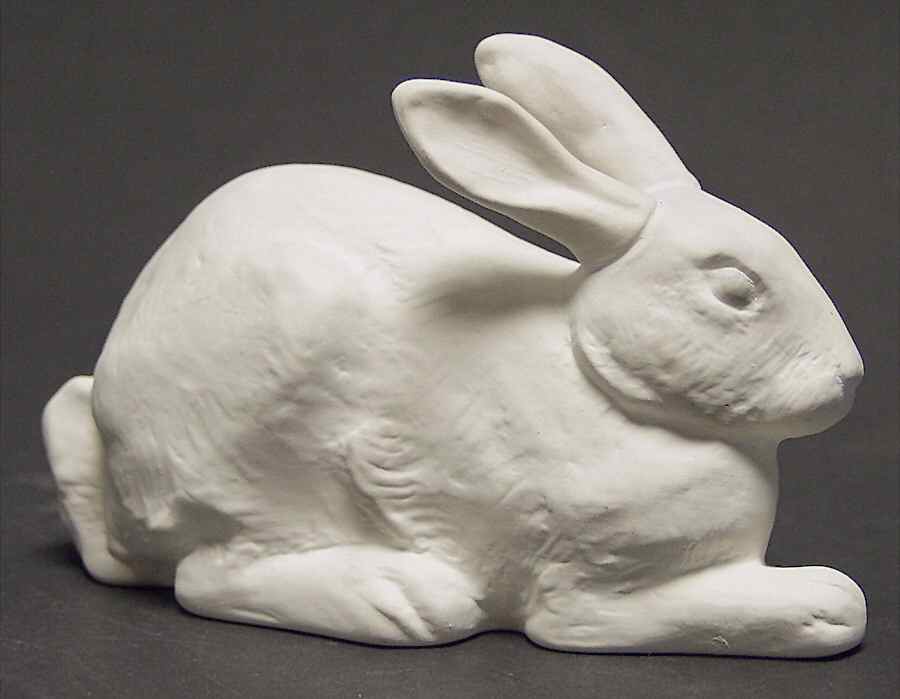Gien Figurines Rabbit-White - No Box by Faiencerie De Gien-1