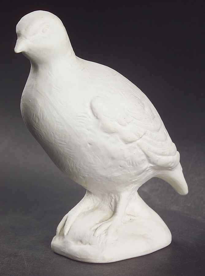 Gien Figurines Quail-White - No Box by Faiencerie De Gien-1