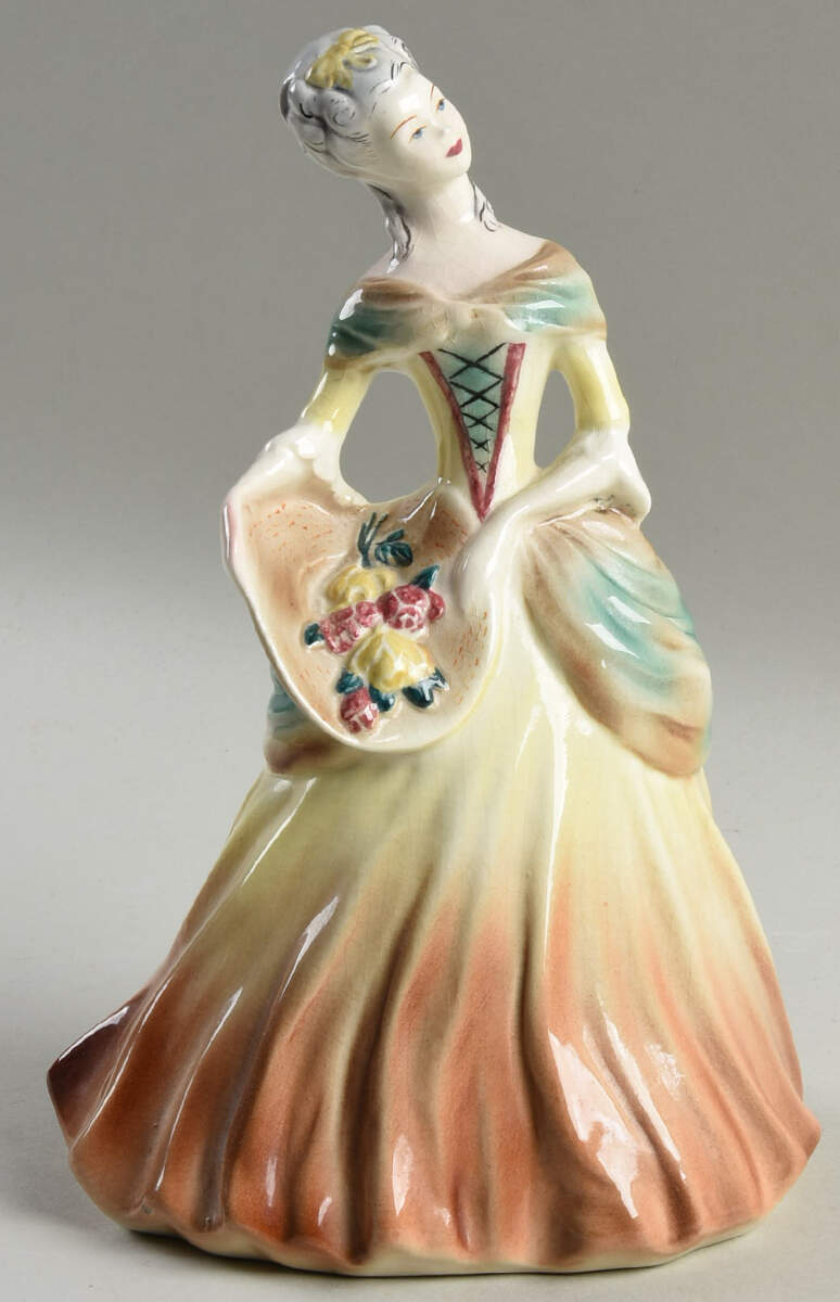 Goldscheider Figurines Woman With Basket Of Flowers - No Box by Goldscheider-1