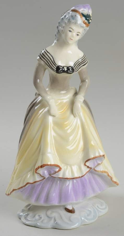 Goldscheider Figurines Lady Lifting Skirt - No Box by Goldscheider-1