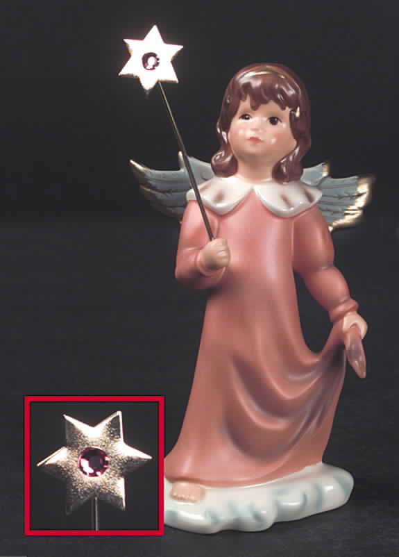 Birthday Blessing-Figurine October-Rosestone - No Box by Goebel-1