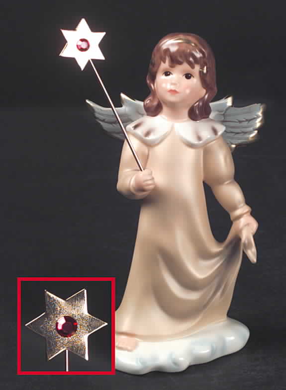 Birthday Blessing-Figurine July-Ruby - Boxed by Goebel-1
