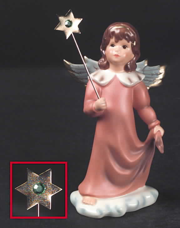 Birthday Blessing-Figurine August-Peridot - Boxed by Goebel-1