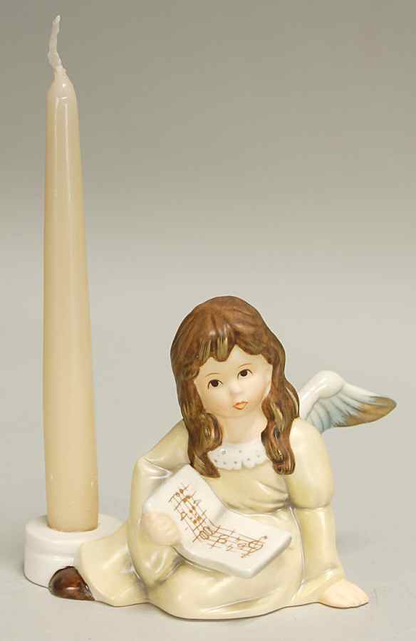 Christmas Figurines & Giftware Angel With Book Candleholder - Boxed by Goebel-1