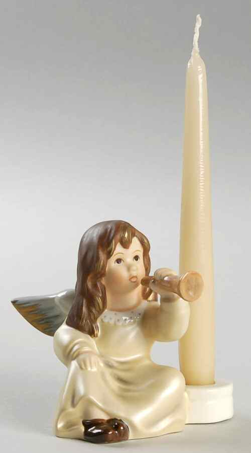 Christmas Figurines & Giftware Angel W/ Trumpet-Candleholder - Boxed by Goebel-1