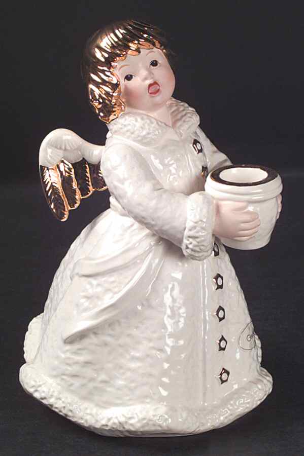 Christmas Figurines & Giftware Baroque Angel Candleholder - Boxed by Goebel-1