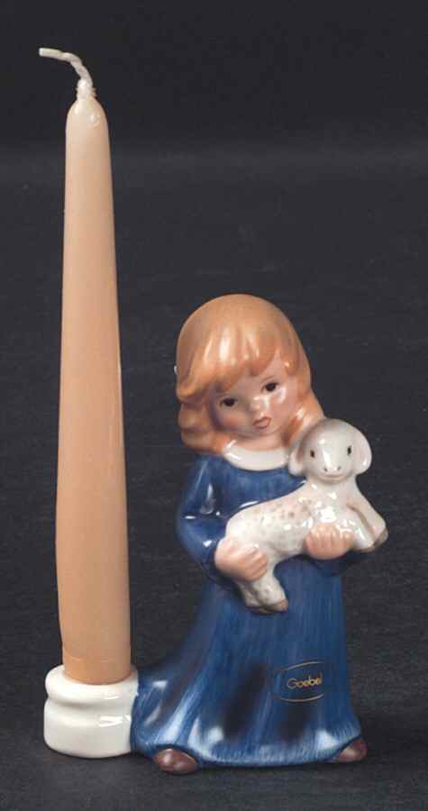 Christmas Figurines & Giftware Angel W/ Lamb - No Box by Goebel-1